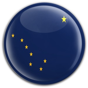 Badge of Alaska PowerPoint clipart graphic preview.