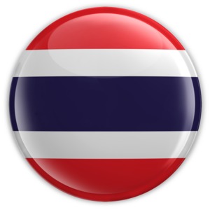 Badge of the Flag of Thailand PowerPoint clipart graphic preview.