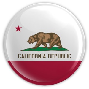 California PowerPoint clipart graphic preview.