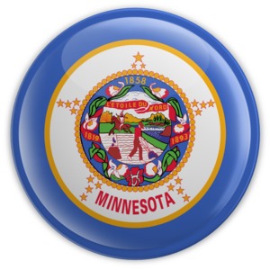 Badge of Minnesota PowerPoint clipart graphic preview.