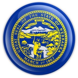 Badge of Nebraska PowerPoint clipart graphic preview.