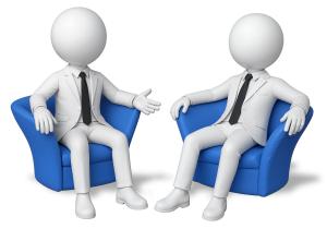 Talk Show Interview PowerPoint clipart graphic preview.