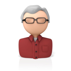 Figure Icon With Glasses PowerPoint clipart graphic preview.
