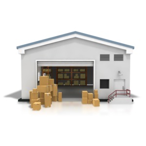 Warehouse Boxes Stacked PowerPoint clipart graphic preview.