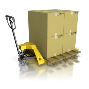 Pallet Mover Moving Product PowerPoint clipart graphic preview.