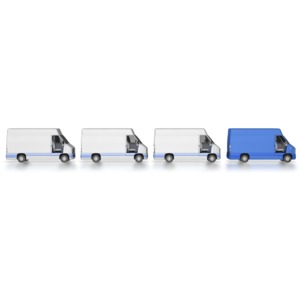 Shipping Truck Leader PowerPoint clipart graphic preview.