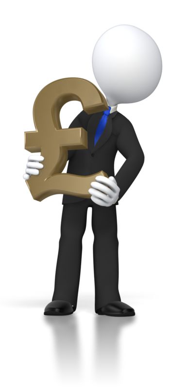 High-resolution clipart illustration of Boss Holding Pound, designed for corporate operations tracking, strategic business execution, and professional reporting.