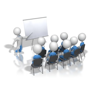 Presenting To Nurses or Doctors PowerPoint clipart graphic preview.