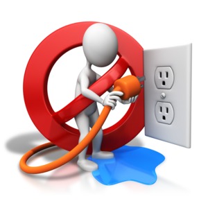 Water Hazard Electrical Safety PowerPoint clipart graphic preview.