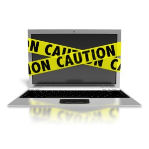 Laptop Internet Safety PowerPoint clipart graphic preview.