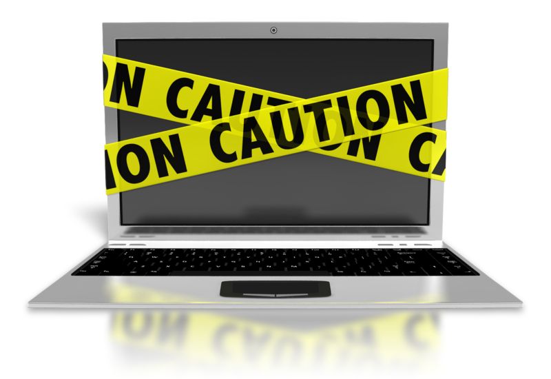 High-resolution clipart illustration of Laptop Internet Safety, designed for corporate facility safety compliance, residential property access control, and physical security asset management.
