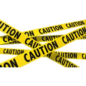 A Wall Of Caution Tape PowerPoint clipart graphic preview.