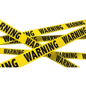 A Wall Of Warning Tape PowerPoint clipart graphic preview.
