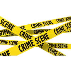 A Wall Of Crime Scene Tape PowerPoint clipart graphic preview.