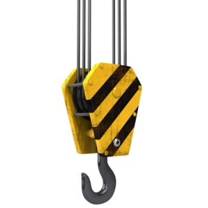 Construction Hook And Cable PowerPoint clipart graphic preview.