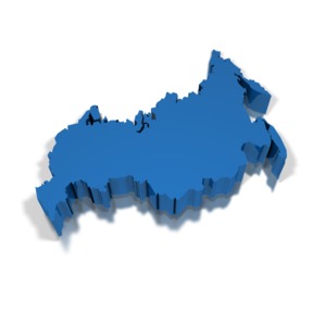 3-D Russia PowerPoint clipart graphic preview.