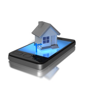 Mobile  Real Estate PowerPoint clipart graphic preview.