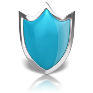 Blank Shiny Shield PowerPoint clipart graphic preview.