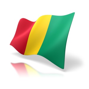 Guinea Flag PowerPoint clipart graphic preview.
