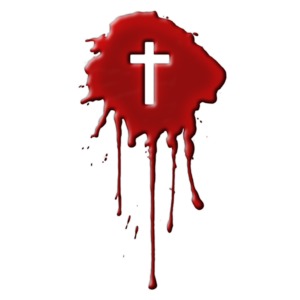 Blood With Cross PowerPoint clipart graphic preview.