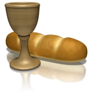 Bread And Clay Chalice PowerPoint clipart graphic preview.