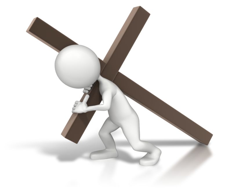 High-resolution clipart illustration of Carrying The Cross, designed for seasonal marketing campaigns, corporate event presentations, and holiday promotions.