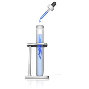 Test Tube Eye Dropper Research PowerPoint clipart graphic preview.