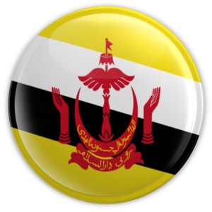 Badge of Brunei PowerPoint clipart graphic preview.