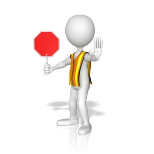 Crosswalk Officer PowerPoint clipart graphic preview.
