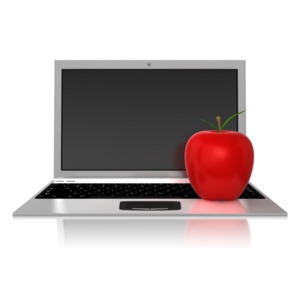 Teachers Computer PowerPoint clipart graphic preview.