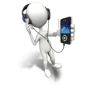 Enjoy The Music PowerPoint clipart graphic preview.