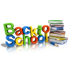 Back To School Supplies PowerPoint clipart graphic preview.