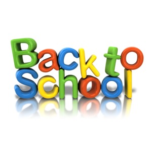 Back To School Text PowerPoint clipart graphic preview.