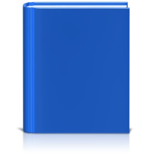 Front Facing Book Colored PowerPoint clipart graphic preview.