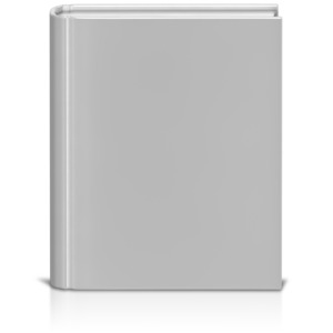 Front Facing Book White PowerPoint clipart graphic preview.