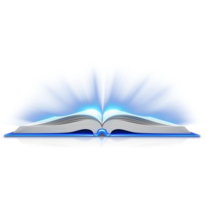 Book Open Light Shine Out PowerPoint clipart graphic preview.