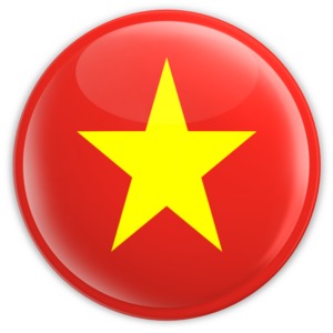 Badge of Vietnam PowerPoint clipart graphic preview.
