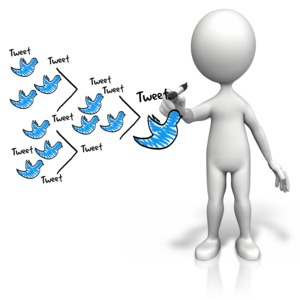 Figure Drawing Tweet Diagram PowerPoint clipart graphic preview.