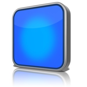 Blank App PowerPoint clipart graphic preview.