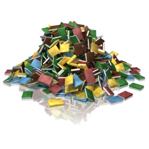 Book Pile PowerPoint clipart graphic preview.