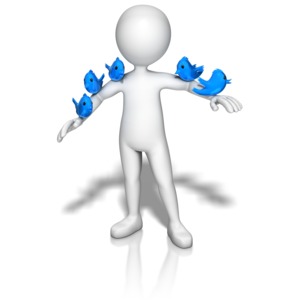 Birds On Stick Figure PowerPoint clipart graphic preview.