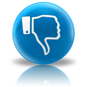 Media Icon - Dislike PowerPoint clipart graphic preview.
