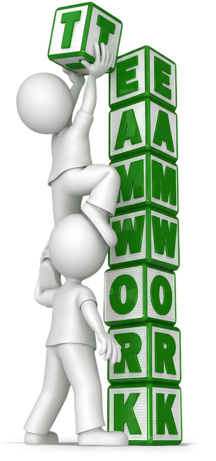 High-resolution clipart illustration of Building Teamwork Clipart, designed for corporate social responsibility initiatives, diversity and inclusion training, and non-profit community advocacy.
