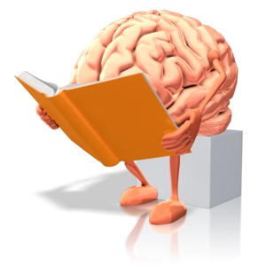 Brain Reading PowerPoint clipart graphic preview.