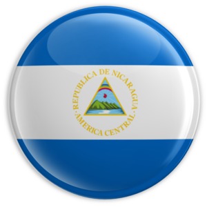 Badge of Nicaragua PowerPoint clipart graphic preview.