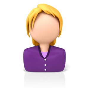 Casual Woman Icon PowerPoint clipart graphic preview.