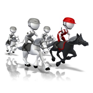 Dark Horse PowerPoint clipart graphic preview.