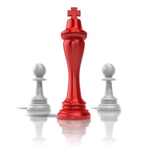 Chess King PowerPoint clipart graphic preview.