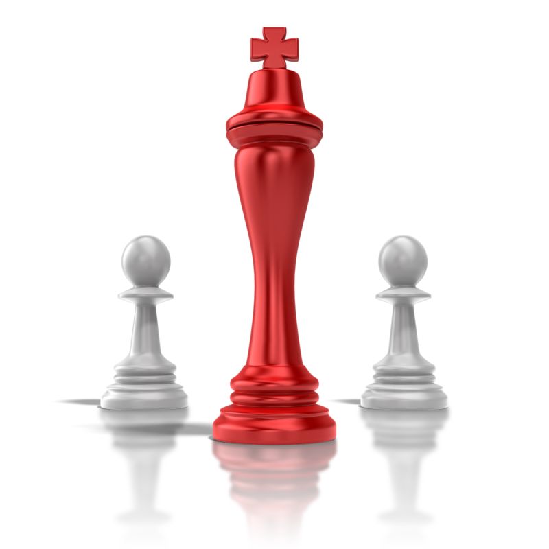 High-resolution clipart illustration of Chess King, designed for corporate project kickoff meetings, creative strategy brainstorming, and innovative product development pitches.