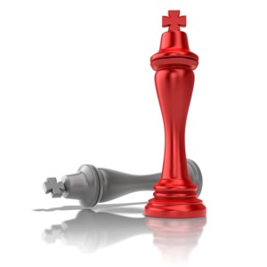 Chess King Victory PowerPoint clipart graphic preview.